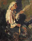 Rudolf Schweitzer–Cumpăna, Țărancă cu fuior