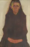 Jerolim Miše, Portrait of an Old Woman (Widow), 1916., oil on canvas