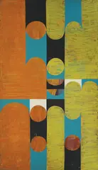 Vasko Lipovac, Composition with Circles and Semicircles, 1958. - 1959., oil on canvas