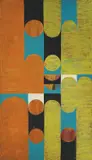 Vasko Lipovac, Composition with Circles and Semicircles, 1958. - 1959., oil on canvas