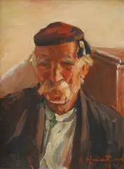 Karlo Afan de Rivera, Dalmatian, 1930., oil on cardboard