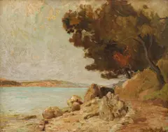 Jenő Kárpáthy, Landscape, 1931., oil on cardboard