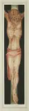 Crucifixion by Dimitrije Popović, 1987., watercolor drypoint and tempera on paper, offered Dec 2024