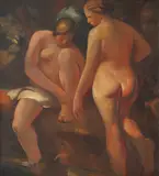 Vladimir Becić, Two Nudes, 1929., oil on canvas