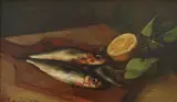 Vladimir Filakovac, Sardines with Lemon, 1954., oil on hardboard