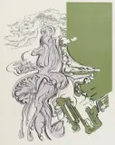 Ivo Friščić, Vision, 1998., silkscreen on paper