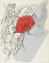 Vision by Ivo Friščić, 1988., silkscreen on paper, offered Dec 2024