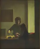 Mato Jurković, Interior d'apres Miljenko Stančić, oil on canvas
