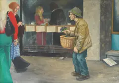 Vlado Jakelić, Passersby, 1974., oil on canvas