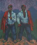 Kamilo Ružička, Let's Go to Sinj, 1957., oil on canvas