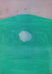 Ivan Kožarić, Green, 1973., watercolor on paper