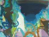 Ivo Kalina, Blue, 1976., oil on canvas
