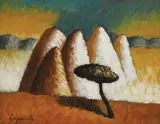 Željko Lapuh, Landscape, 1998., oil on board