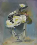 Josip Vaništa, Vase with flowers, oil on canvas
