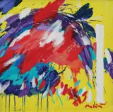 Vatroslav Kuliš, Centripetal Fugues, cca. 2020., acrylic on canvas
