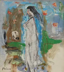Female Nude by Nikola Reiser, oil on canvas, sold Dec 2024