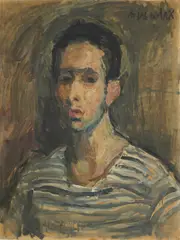 Ljubo Lah, Self-Portrait, 1958.-1960., oil on paper