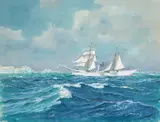 Dimitrie Știubei, Pe mare