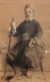 Dregător by sfârșit de sec. Xix Școală Central Europeană, 1892, cărbune și pastel pe hârtie, sold Nov 2024