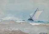 Dimitrie Florian, Furtună pe mare, ulei pe carton