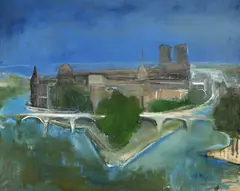 Cassilda Miracovici, Vedere din Paris, ulei pe pânză