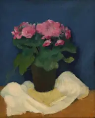 Begonii roz by Paul Miracovici, ulei pe pânză, offered Nov 2024