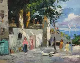 Rudolf Négely, Vară pe Coasta Amalfi, 1925, ulei pe pânză