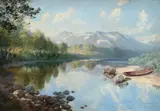 Per Folke Hoving, Vedere din munții Norvegiei, ulei pe pânză