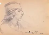 Nicolae Vermont, Melancolie, creion pe hârtie