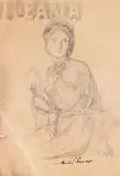 Nicolae Vermont, Ileana, creion pe hârtie