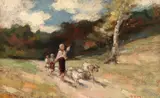 Jean Cheller, Drumul spre casă, a doua jumătate a anilor '30, ulei pe carton