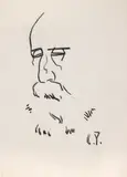 Constantin Piliuță, Iorga, cărbune pe hârtie