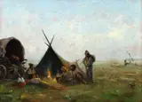 Constion, Nomazi, ulei pe carton