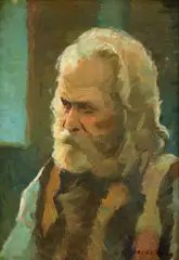 Petre Bărcănescu, Răzeș, ulei pe carton