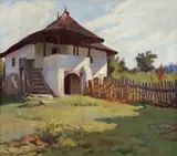 Mario (Marius) Ledda, Casă muntenească, 1925, ulei pe pânză