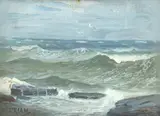 Dimitrie Florian, Marea învolburată, ulei pe carton