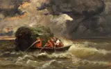 Alois Arnegger, Furtună pe mare, ulei pe lemn