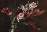 Paul Molda, Ulcior cu gladiole, ulei pe carton