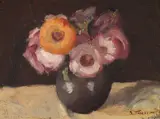 Stavru Tarasov, Vas cu anemone, ulei pe carton