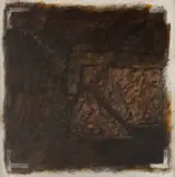 Toma Roata, Carieră de piatră, 1999, acuarelă, nisip și accente de acrilic hârtie