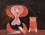 Samy Briss, Le chaton roux, guașă pe hârtie