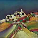 Harry Guttman, Peisaj cubist, ulei pe pânză