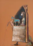 Ion Iancuț, Căutător, pastel pe hârtie