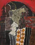 Madona by Ion Alin Gheorghiu, 1998, ulei pe pânză, sold Nov 2024