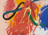 Corneliu Vasilescu, Compoziție abstractă (Sărbătoare), 2001, guașă pe hârtie