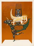 Jules Perahim, Famille, cromolitografie