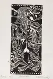 Sorin Tara, Neudorf (Autoportret), 2000, linogravură