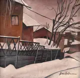 Dan Hatmanu, Colț de Iași, ulei pe pfl