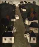 Ion Grigore, Peisaj românesc, ulei pe pfl