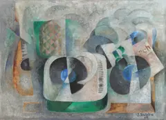 Muzică by Simona Vasiliu Chintilă, 1964, ulei pe pânză, sold Nov 2024